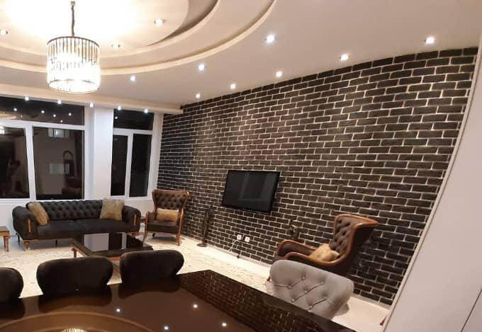 آجر مشکی دکوراتیو