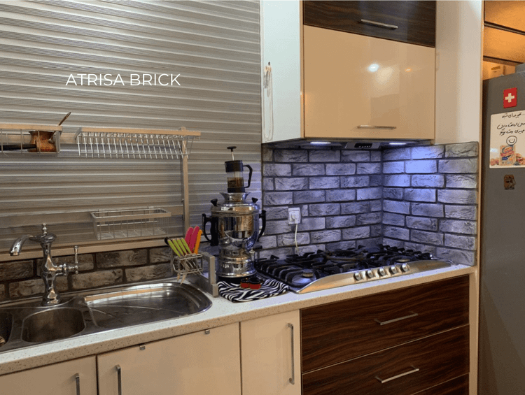 آجر نما هلندی کد 265 در فضای داخلی