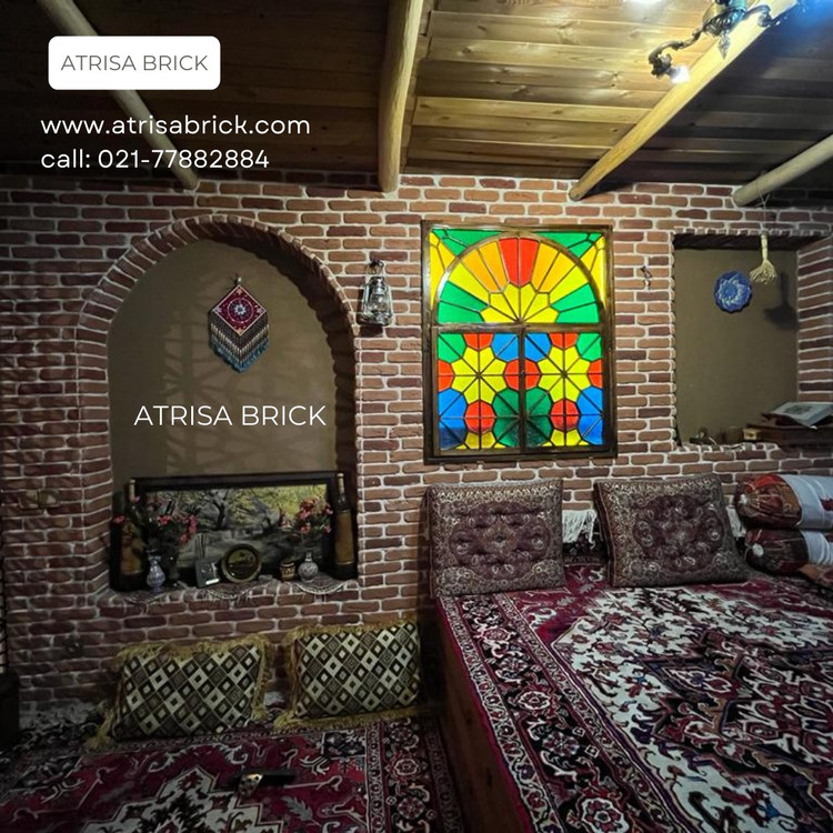 آجر روستیک در طراحی داخلی