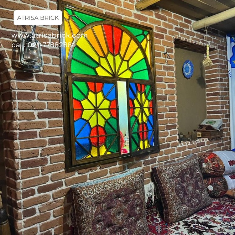 آجر نما روستیک در دکوراسیون سنتی